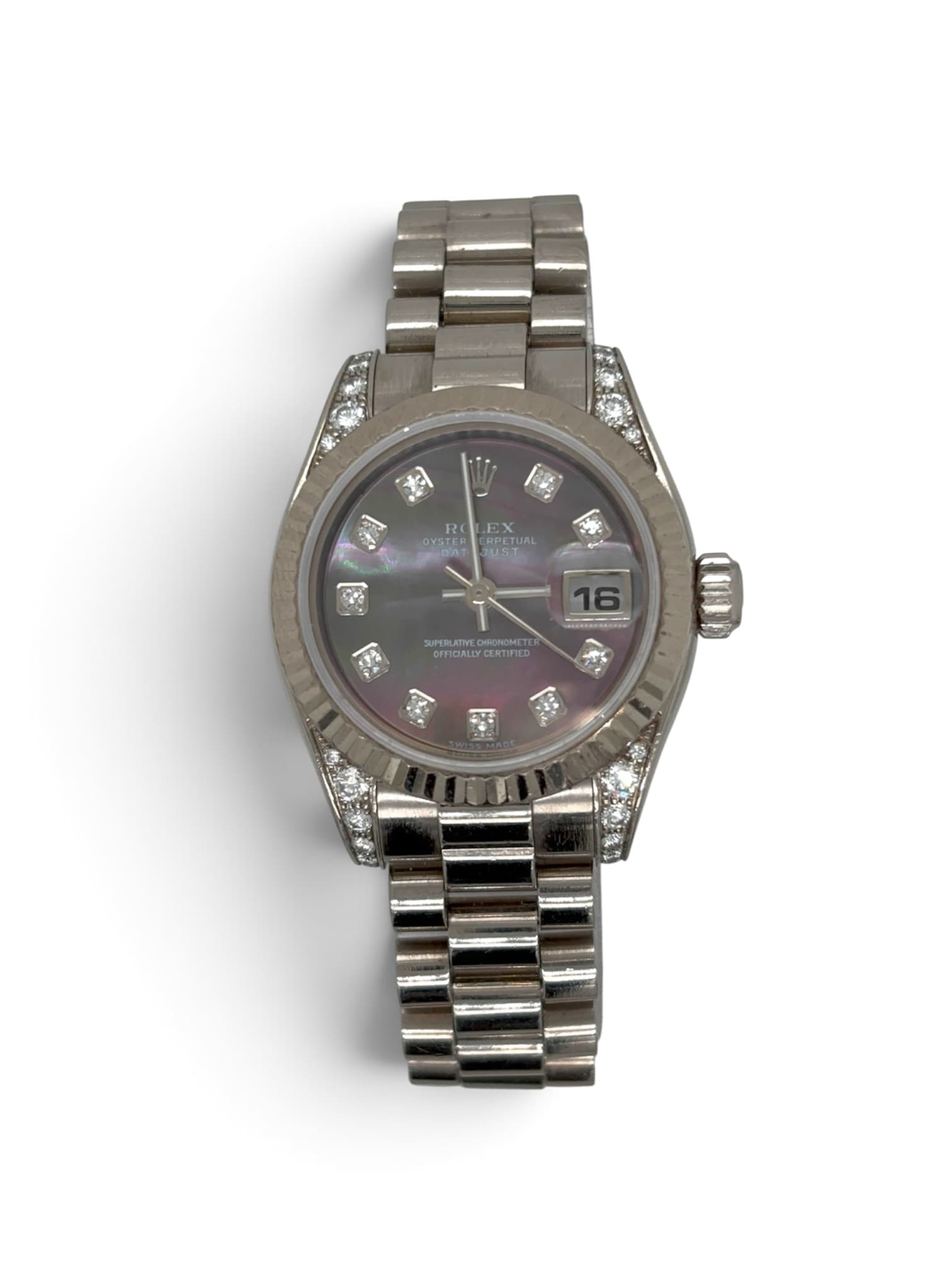 Rolex Lady-Datejust 26 President "Diamond Lugs"